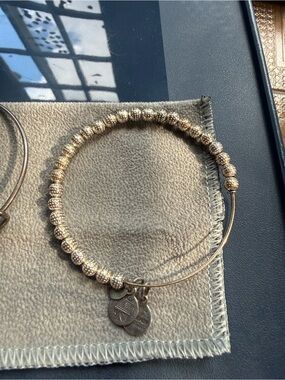 Alex and Ani silver Beaded Expandable Bracelet